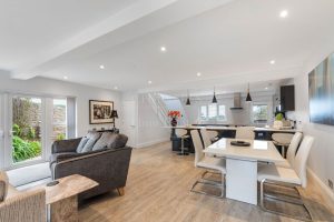 Immaculate home opposite the beach near Le Hocq