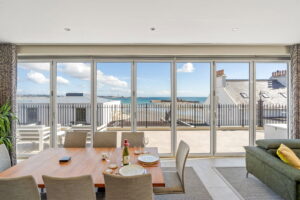 Modern Elegant St. Aubin Home with Sea Views and Garaging