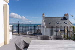 Modern Elegant St. Aubin Home with Sea Views and Garaging