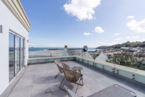 Modern Elegant St. Aubin Home with Sea Views and Garaging